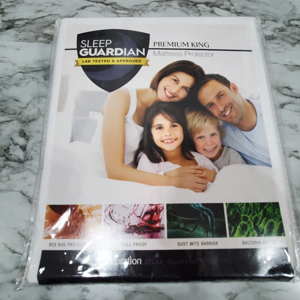 Sleep Guardian‎ Premium King Size White Waterproof Mattress Protector